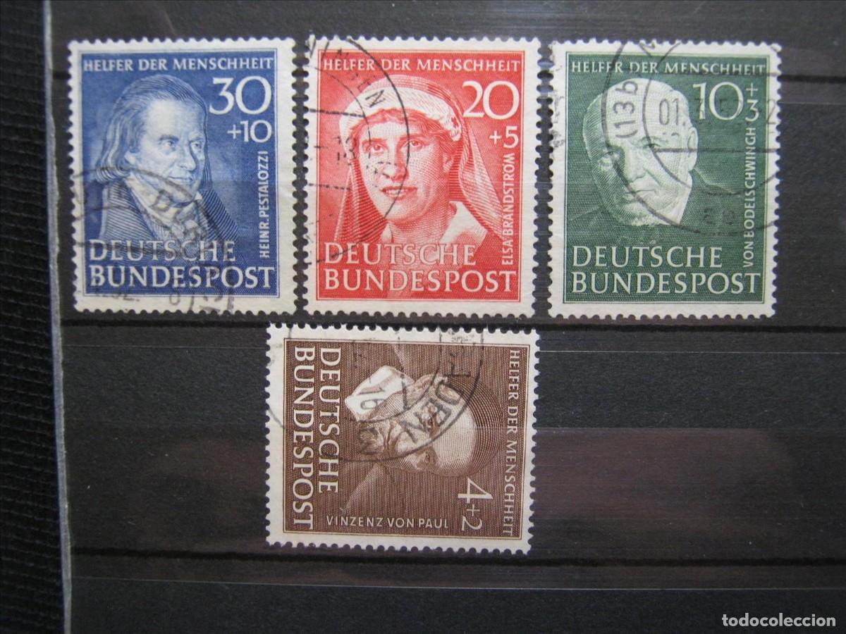 Stamps: ALEMANIA FEDERAL 1951 SERIE YVERT 29/32 USADOS PERFECTOS.