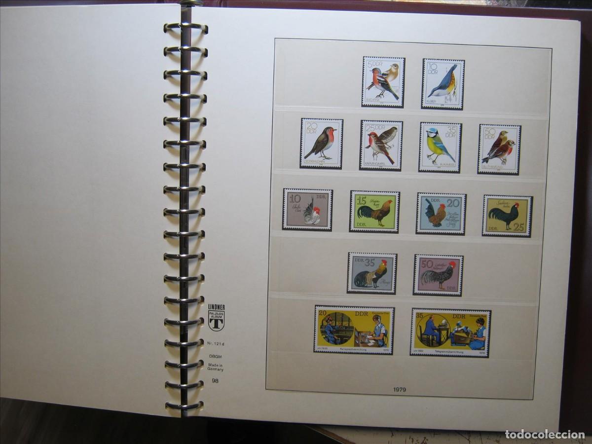 Stamps: &Aacute;LBUM LINDNER DDR ALEMANIA ORIENTAL 1976 A 1981 COMPLETOS MNH** SIN CHARNELA LUJO.