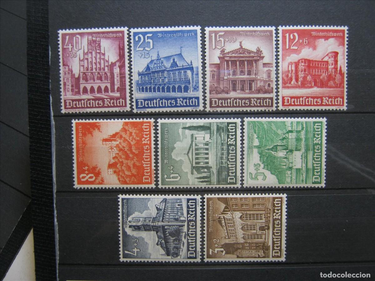 Stamps: ALEMANIA IMPERIO REICH 1940 SERIE YVERT 675/683 MNH** SIN CHARNELA LUJO.