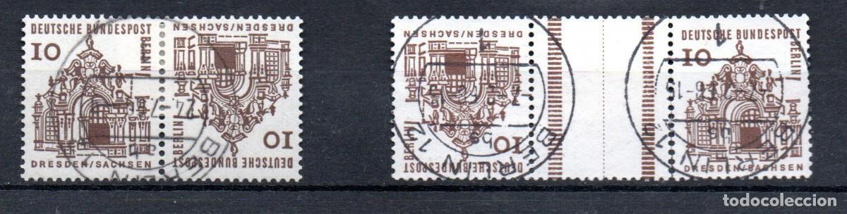 Sellos: BERLIN. COMBINACIONES. K4+KZ 2. TETE BECHE, PAREJA CON PUENTE.