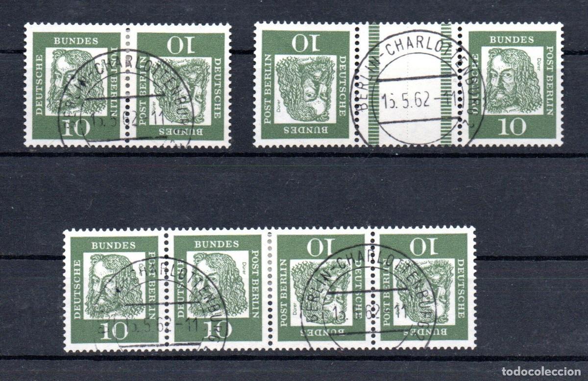 Sellos: BERLIN. COMBINACIONES. k3, kz1, tete beche 202/202