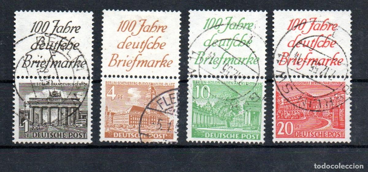 Sellos: BERLIN. Zusammendruck S1,S2,S3, S4