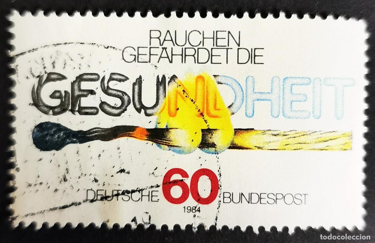 Sellos: Sello Alemania R. Federal 1984, Cerilla encendida, 60 Pf. Michel: DE 1232