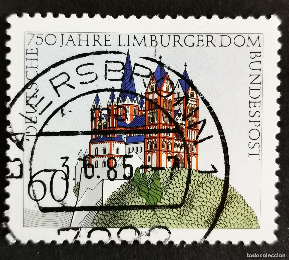 Sellos: Sello Alemania R. Federal 1985, Catedral de Limburgo, 60 Pf. Michel: DE 1250