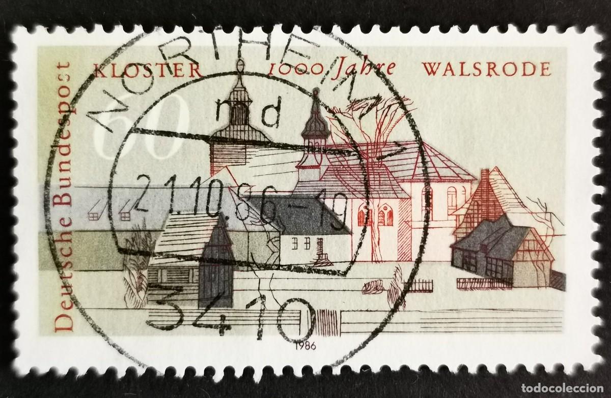 Sellos: Sello Alemania R. Federal 1986, Monasterio de Walsrode, 60 Pf. Michel: DE 1280