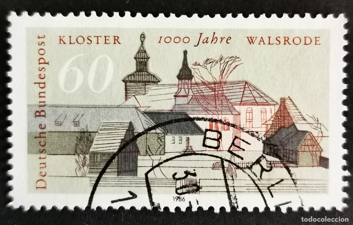 Sellos: Sello Alemania R. Federal 1986, Monasterio de Walsrode, 60 Pf. Michel: DE 1280