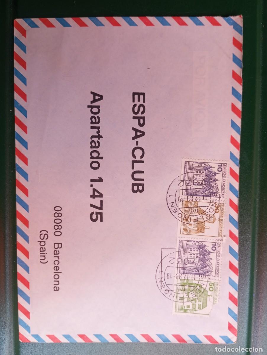 Sellos: ALEMANIA, 1983, CARTA.CON FRANQUEO DE CARNET DE CASTILLOS. COMBINACIONES DE 10, 30 y 50 PF