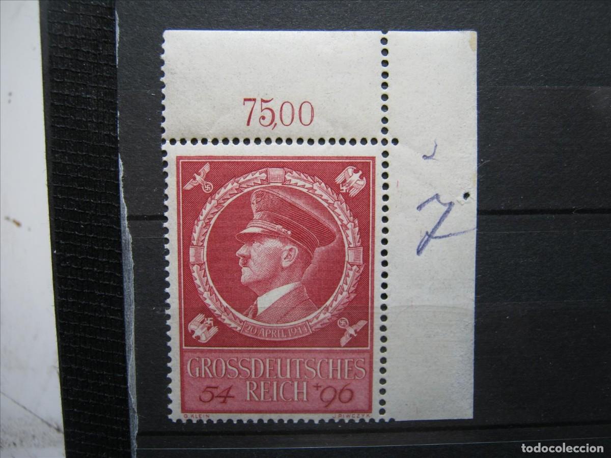 Sellos: ALEMANIA IMPERIO REICH 1944 SERIE YVERT 804 ESQUINA MNH** SIN CHARNELA LUJO.