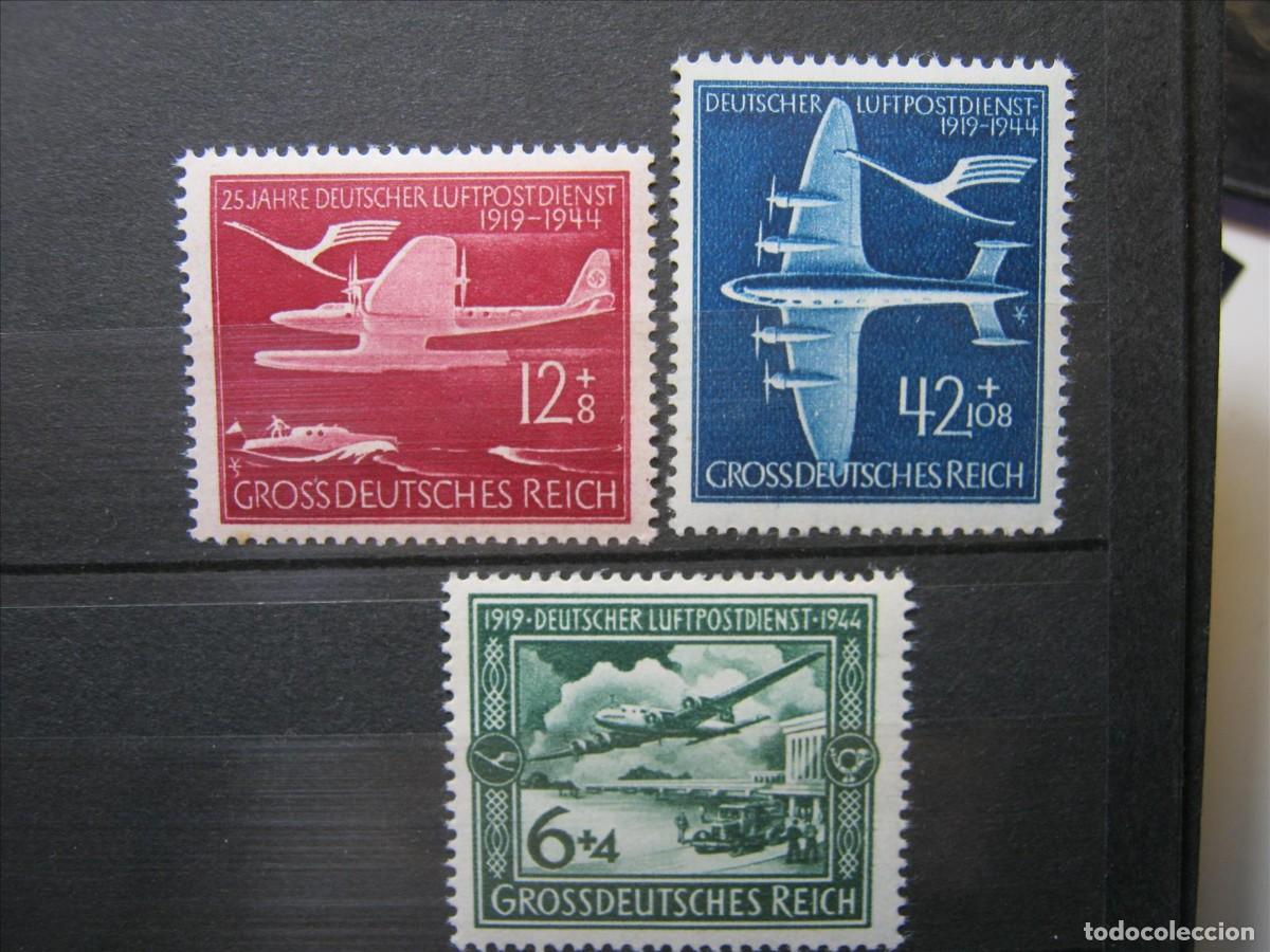 Stamps: ALEMANIA IMPERIO REICH A&Eacute;REOS 1944 SERIE YVERT 59/61 MNH** SIN CHARNELA LUJO.