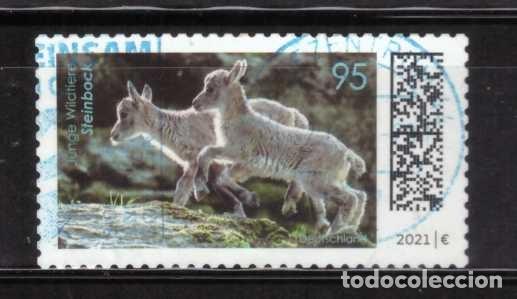 Sellos: SELLO ADHESIVO USADO DE ALEMANIA 2021 YVERT 3406 Art 1