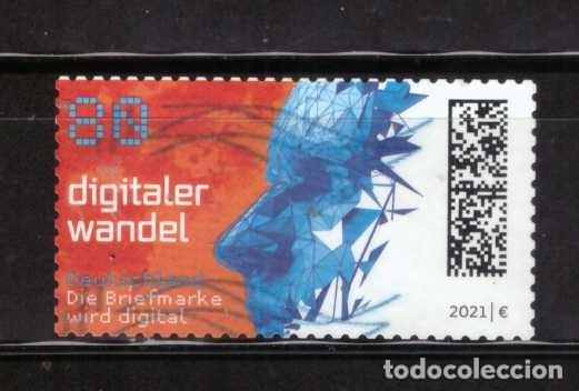 Sellos: SELLO ADHESIVO USADO DE ALEMANIA 2021 YVERT 3365 (dentado 10 1/4*10) Art 2