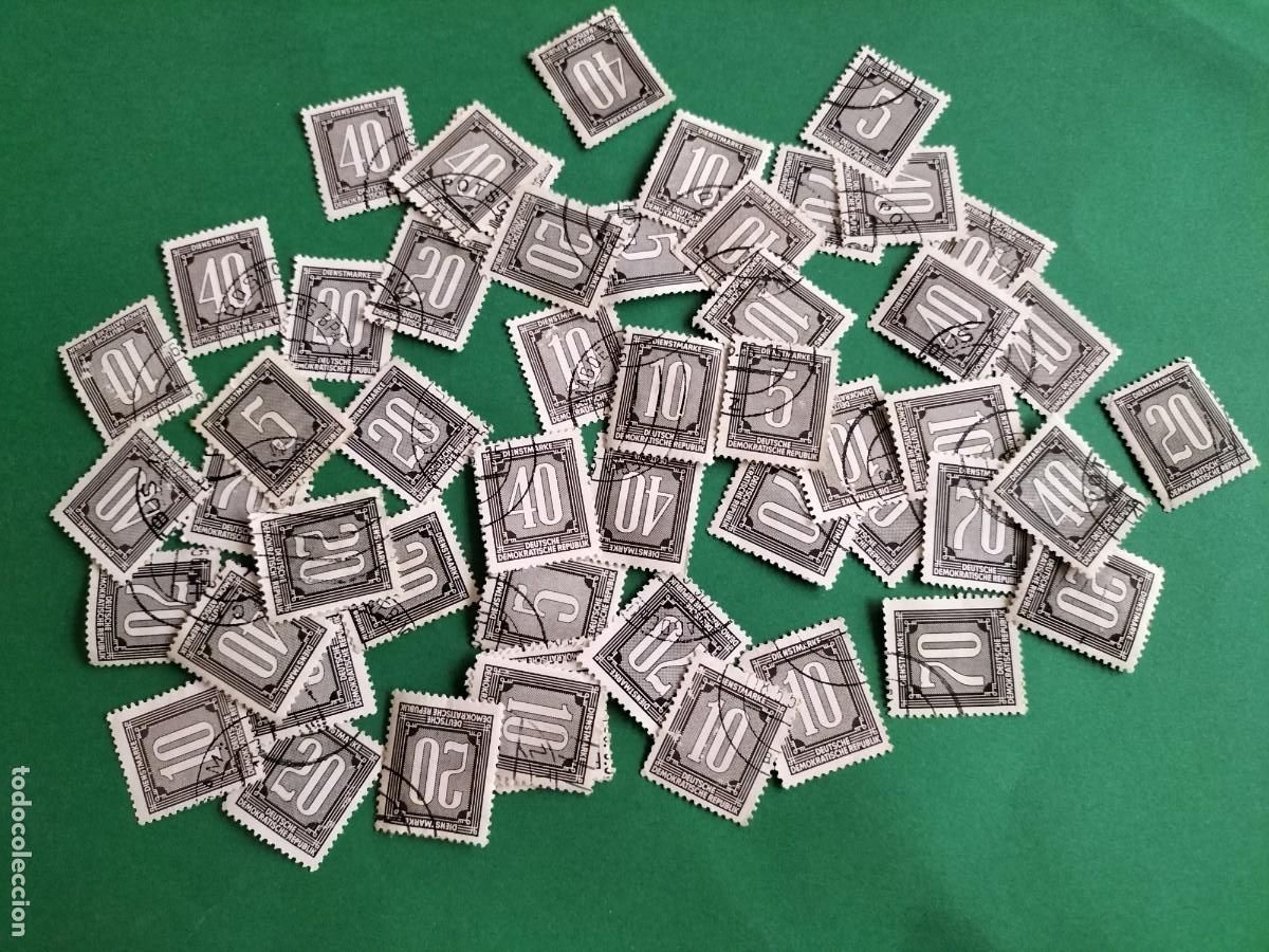 Briefmarken: (DDR) LOTE DE SELLOS OFICIALES ALEMANIA DEMOCR&Aacute;TICA. VARIAS SERIES COMPLETAS