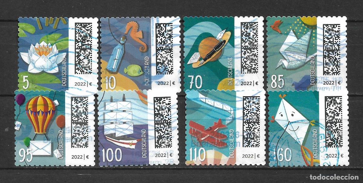 Sellos: alemania 2022 lote 8 sellos usado serie basica - 6/33