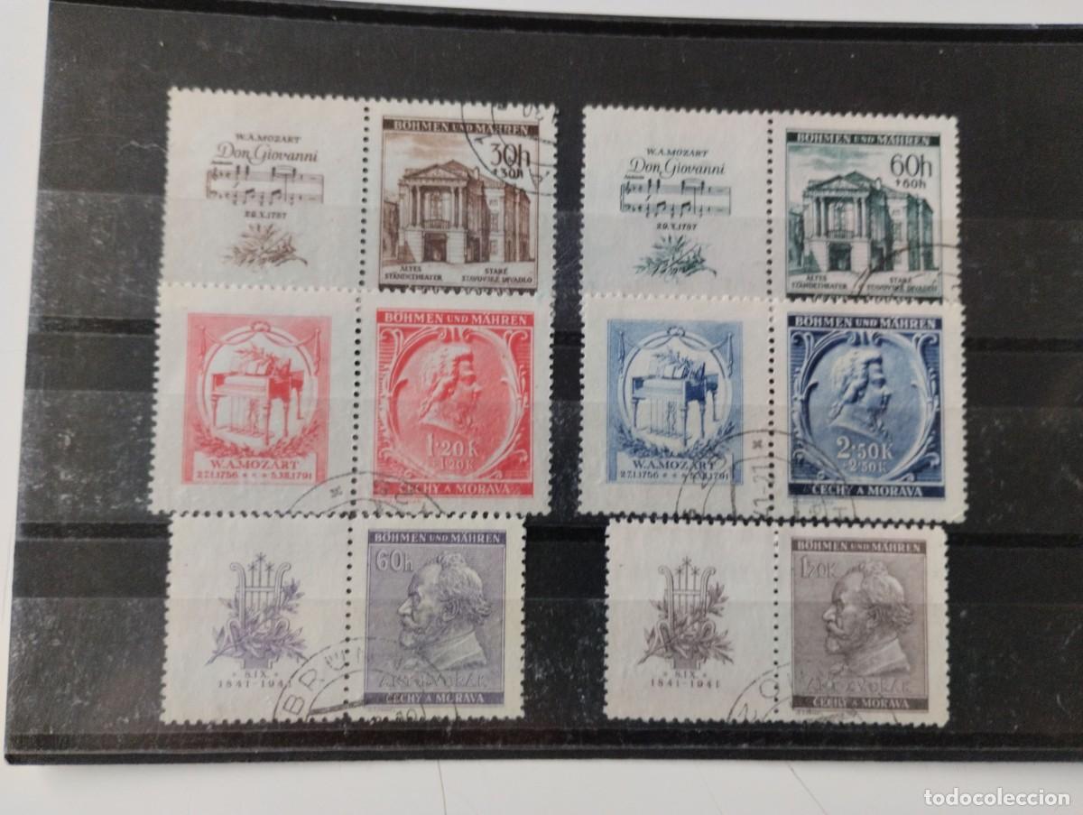 Briefmarken: Bohemia y Moravia Ocupaci&oacute;n Alemana de Checoslovaquia Yvert 69/72-63/64 a&ntilde;o 1940 en -usado-