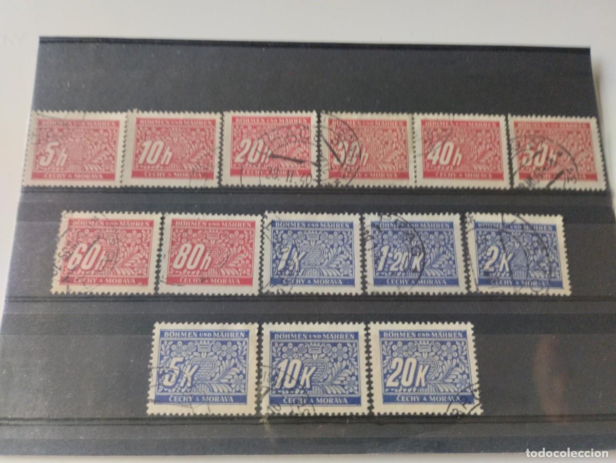 Briefmarken: Bohemia y Moravia Ocupaci&oacute;n Alemana de Checoslovaquia Yvert 1/14 a&ntilde;os 1940 en -usado-