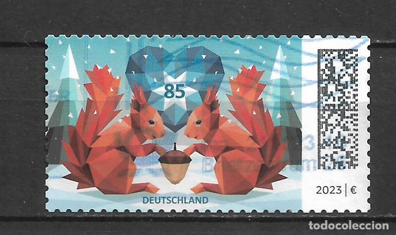 Sellos: alemania 2023 michel 3798 usado ardillas en la nieve - 6/33