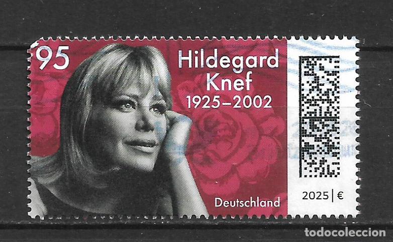Sellos: alemania 2025 michel usado hildegard knef actriz - 6/33
