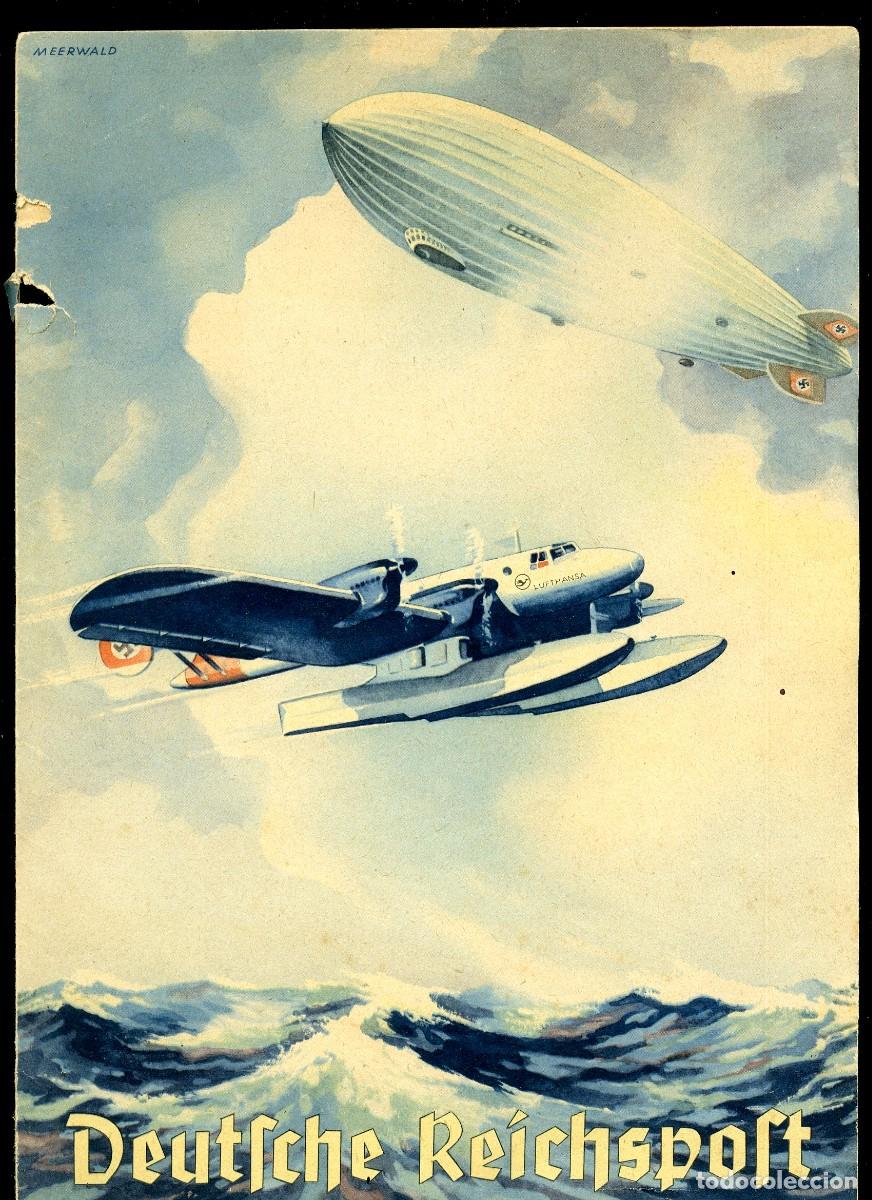Sellos: 9 Telegramme Deutsche Reichspost, Zeppelin, Lufthansa