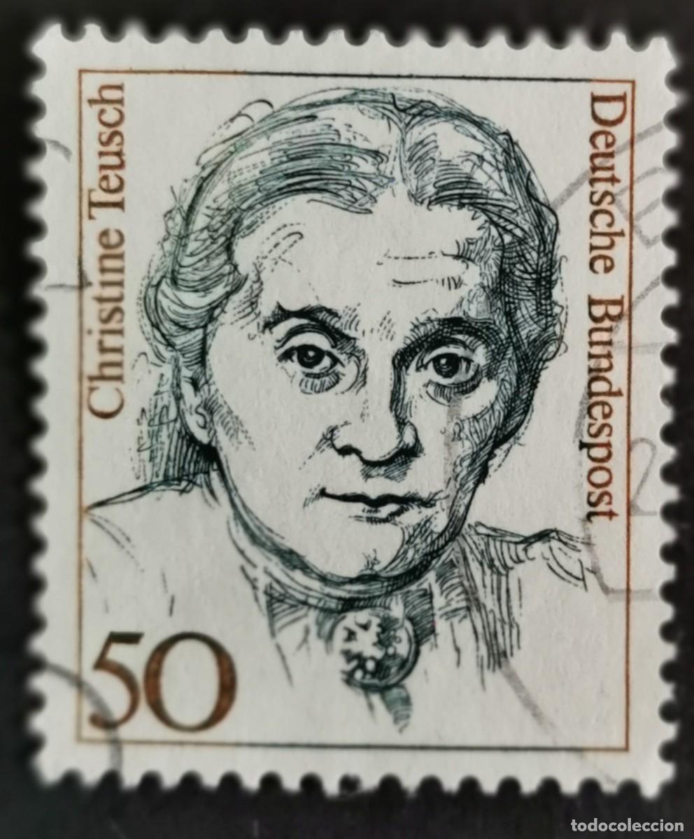 Sellos: Sello Alemania R. Federal 1986, Mujeres alemana: Christine Teusch , 50 Pf. Michel: DE 1304