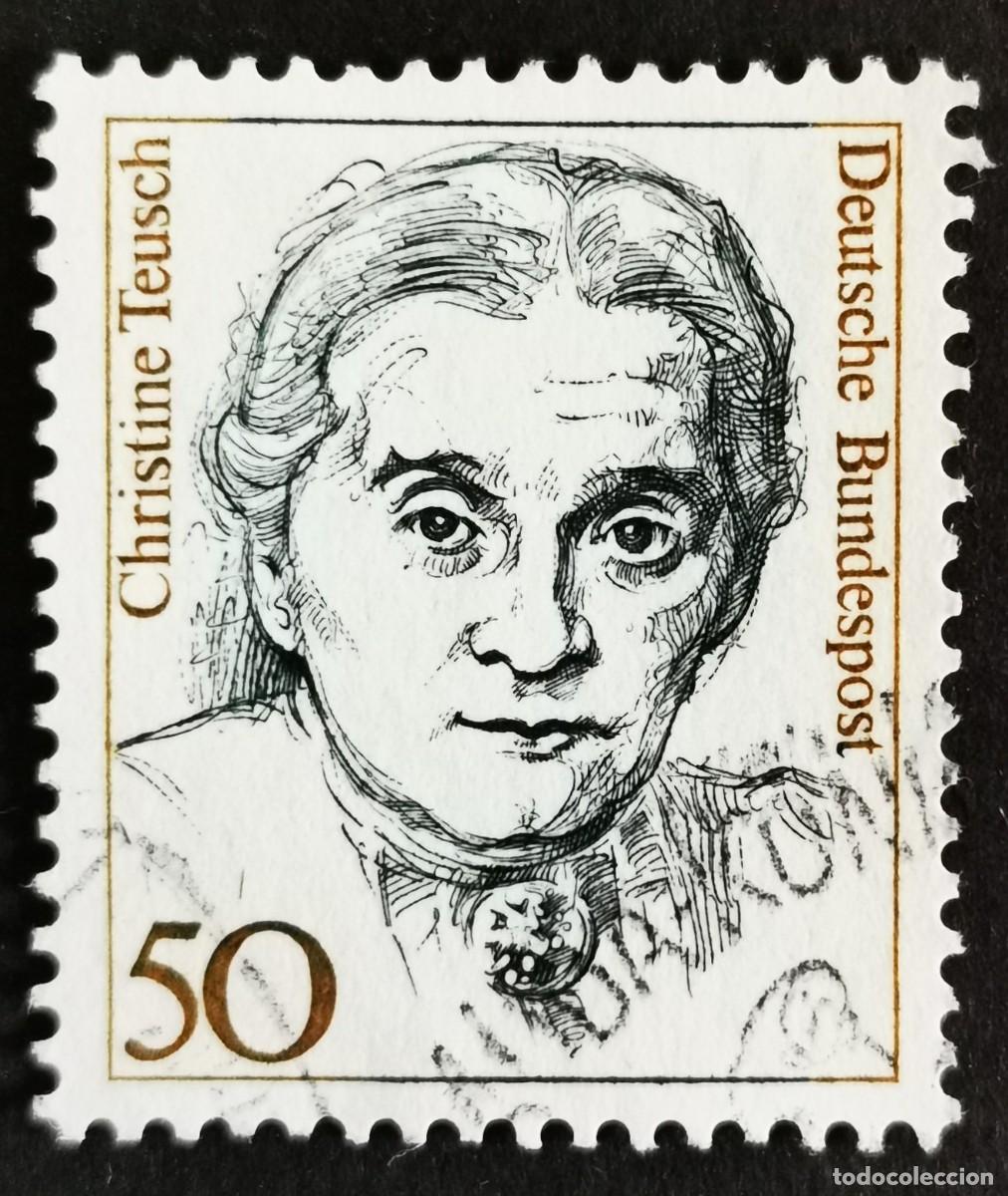 Sellos: Sello Alemania R. Federal 1986, Mujeres alemana: Christine Teusch , 50 Pf. Michel: DE 1304