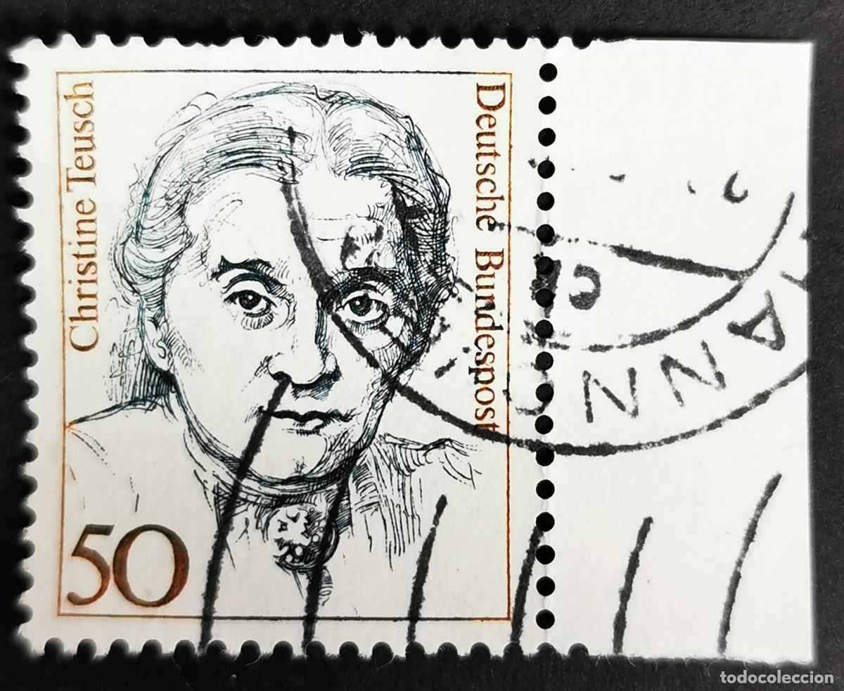 Sellos: Sello Alemania R. Federal 1986, Mujeres alemana: Christine Teusch , 50 Pf. Michel: DE 1304