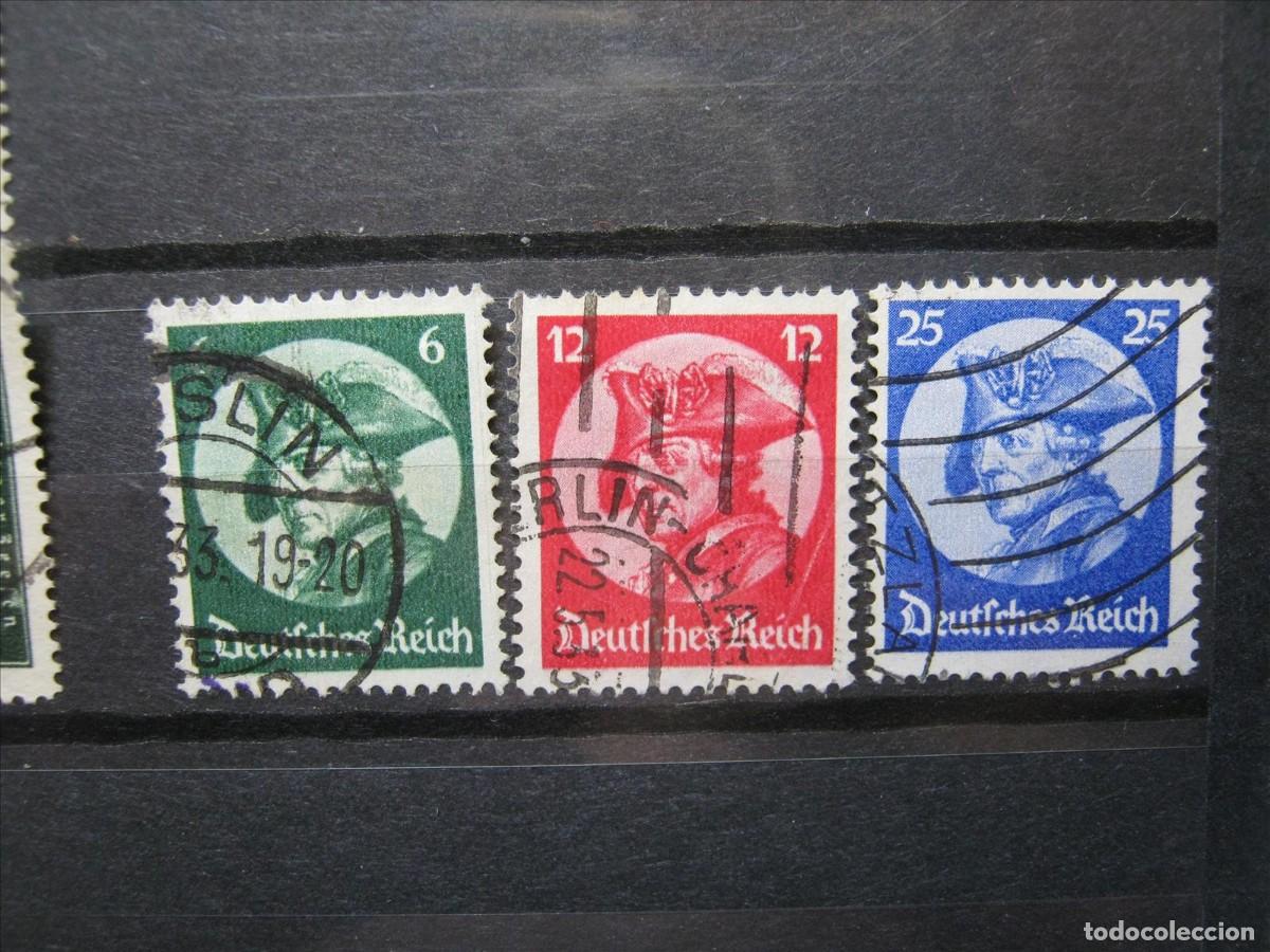 Sellos: ALEMANIA IMPERIO REICH 1933 SERIE YVERT 467/469 USADOS PERFECTOS.
