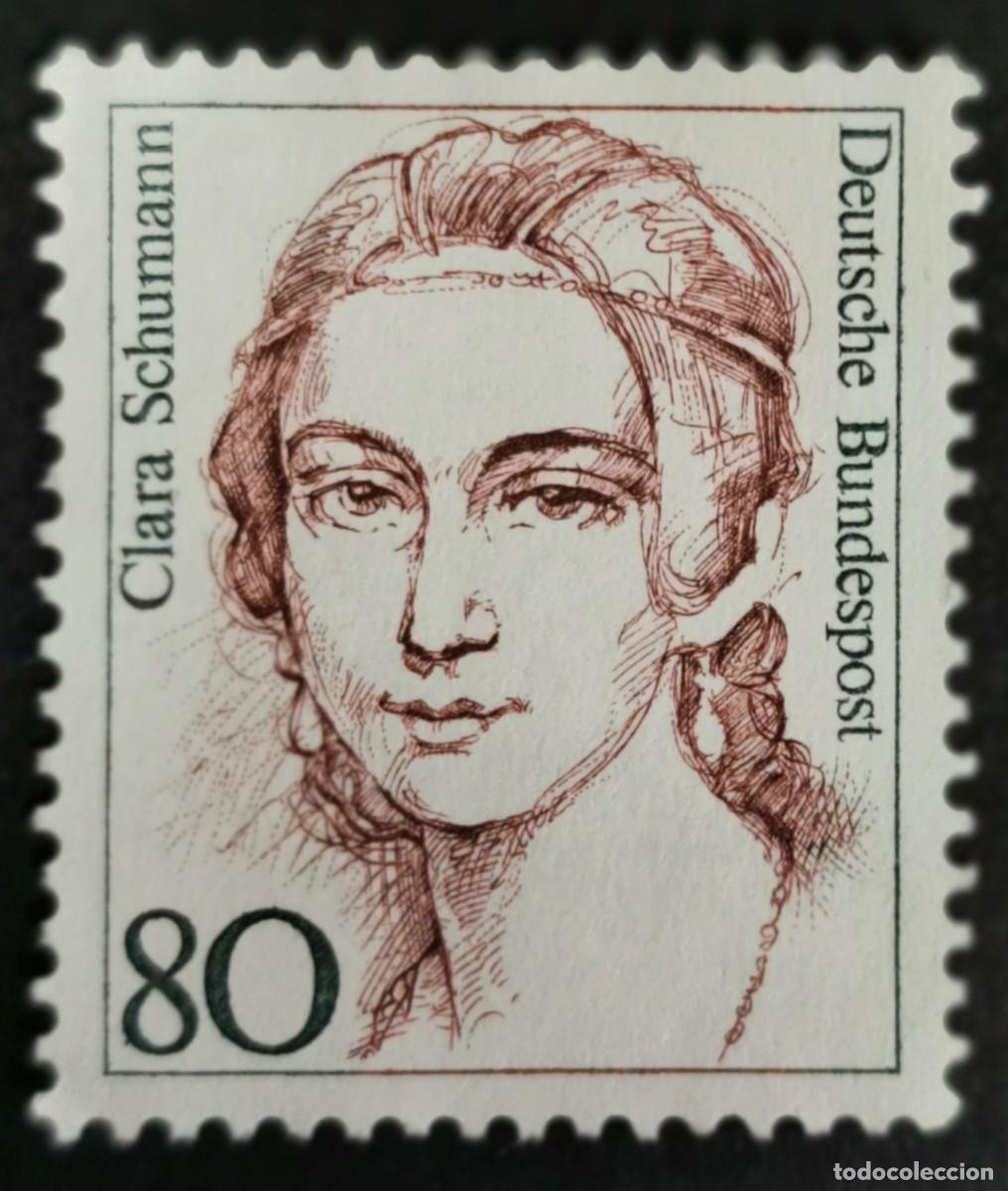 Sellos: Sello Alemania R. Federal 1986, Mujeres alemana: Clara Schumann , 80 Pf. Michel: DE 1305