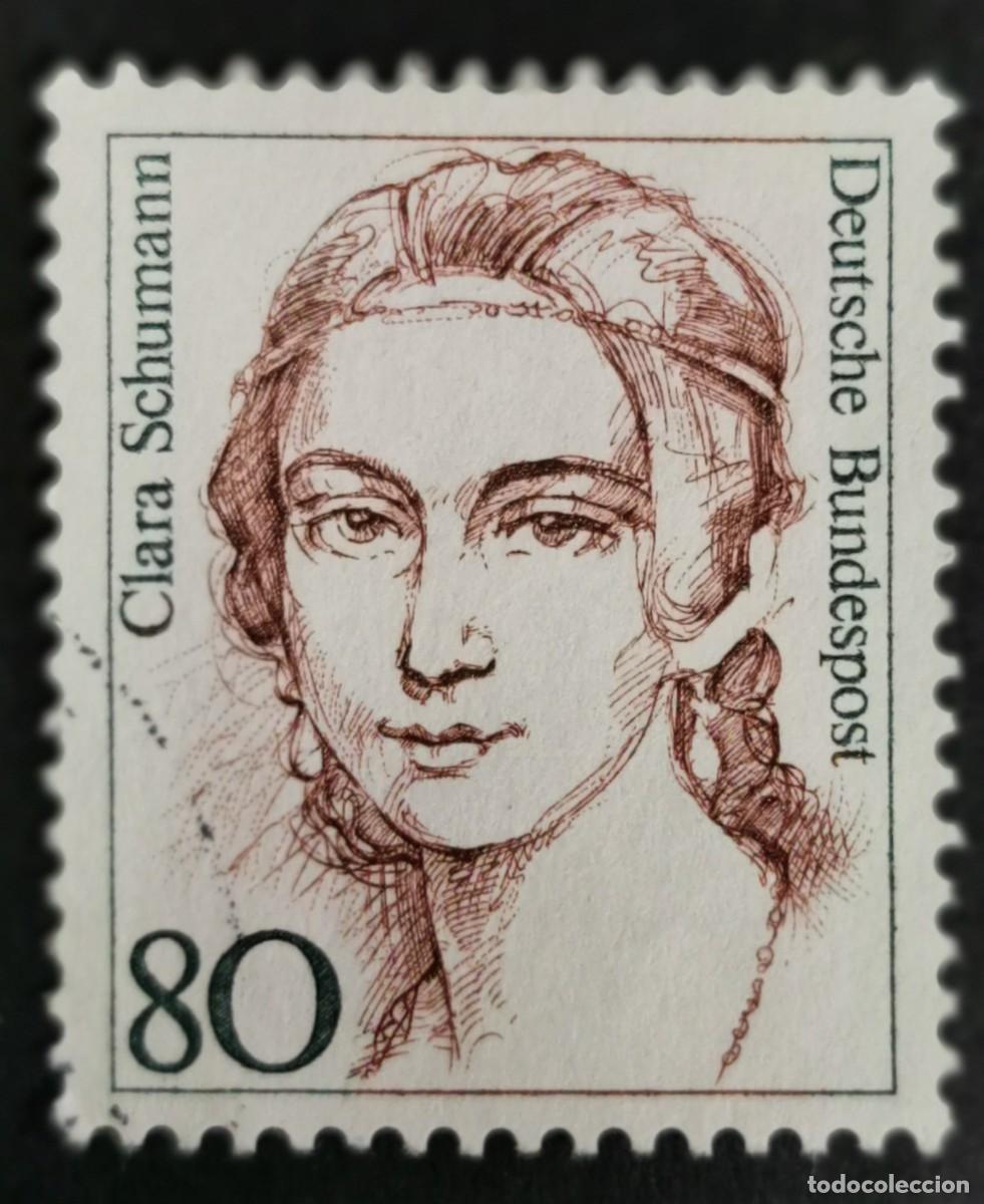 Sellos: Sello Alemania R. Federal 1986, Mujeres alemana: Clara Schumann , 80 Pf. Michel: DE 1305