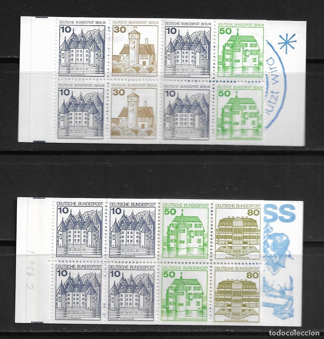Sellos: ALEMANIA, LOTE DE DOS CARNETS - CASTILLOS. MNH.