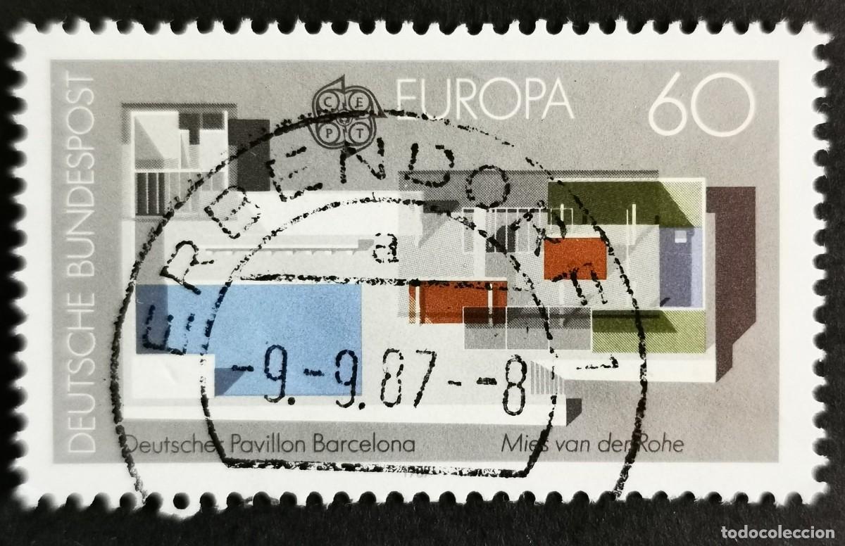 Sellos: Sello Alemania R. Federal 1987, Pabell&oacute;n Alem&aacute;n, Exposici&oacute;n Internacional, 60 Pf. Michel: DE 1321