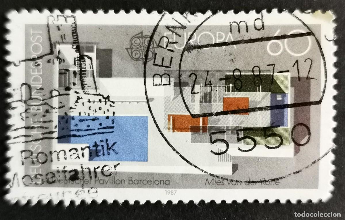 Sellos: Sello Alemania R. Federal 1987, Pabell&oacute;n Alem&aacute;n, Exposici&oacute;n Internacional, 60 Pf. Michel: DE 1321