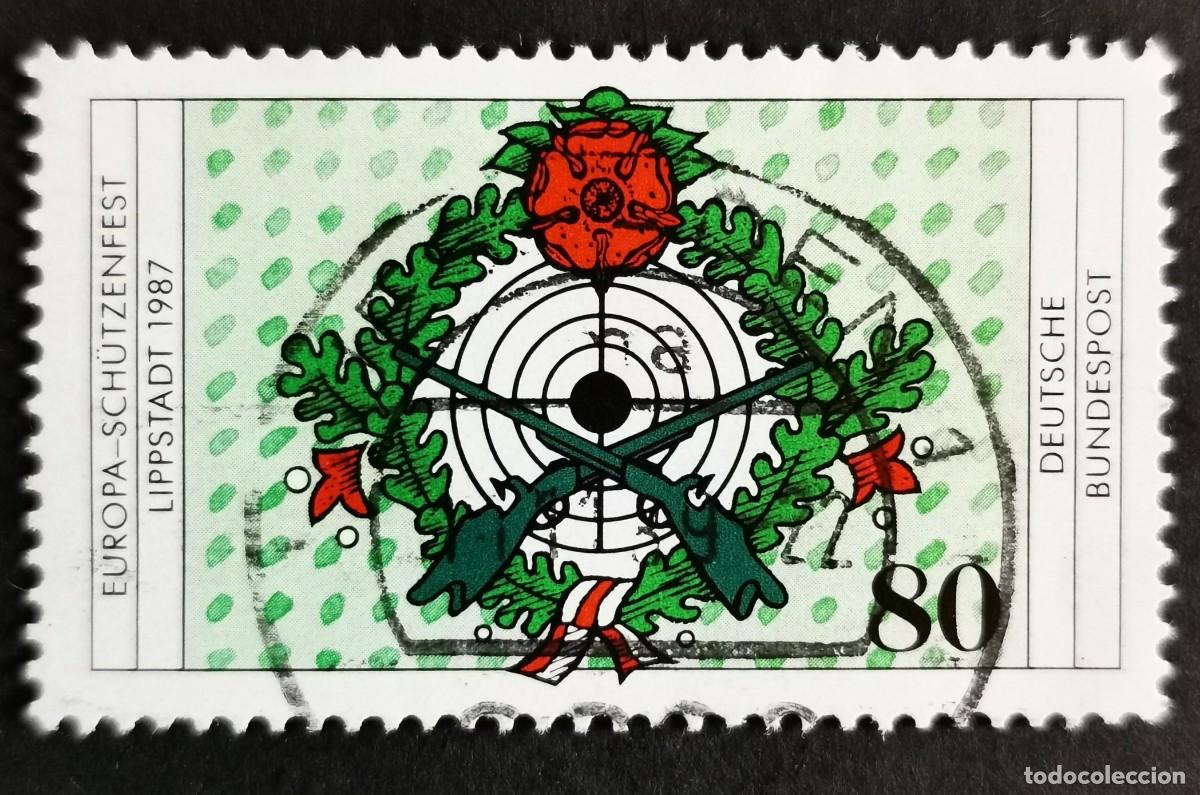 Sellos: Sello Alemania R. Federal 1987, Emblema, 80 Pf. Michel: DE 1330
