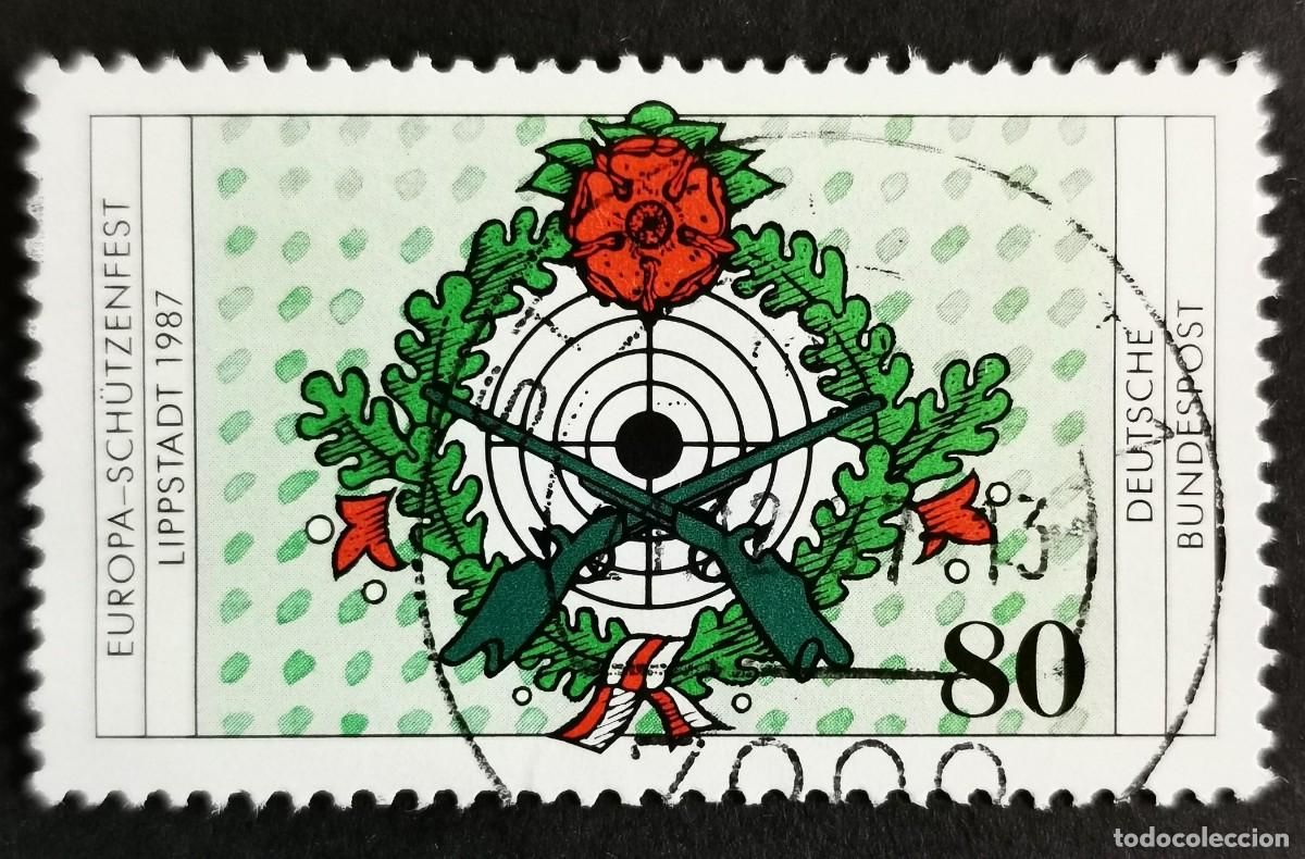 Sellos: Sello Alemania R. Federal 1987, Emblema, 80 Pf. Michel: DE 1330
