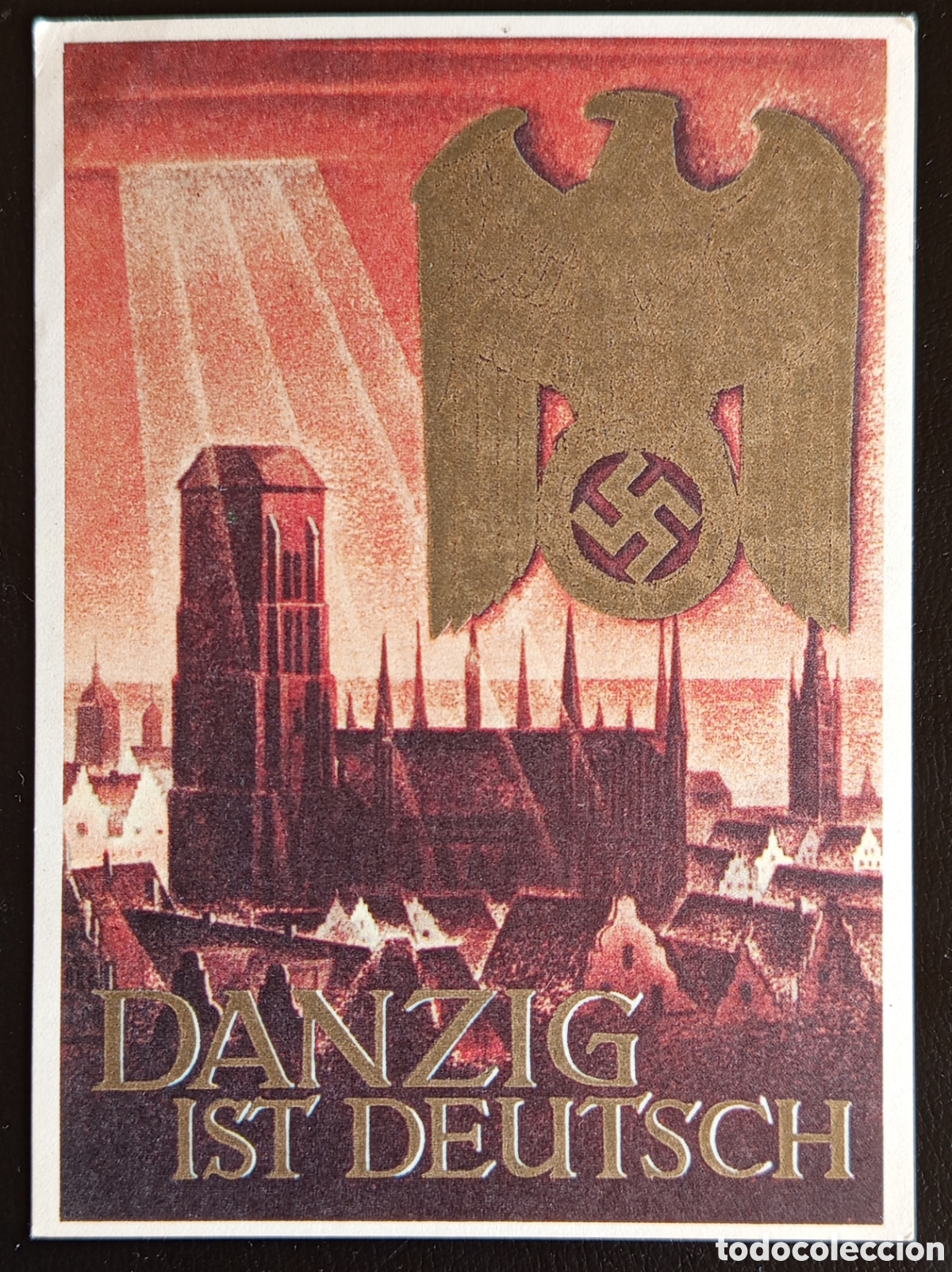 Sellos: Rara Postal Propaganda Danzig 1939, 'Danzig ist Deutsch', Dise&ntilde;o Gottfried Klein, Editorial NSDAP,