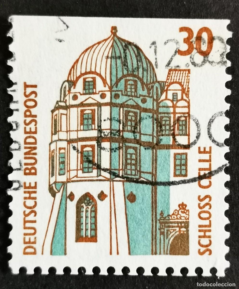 Sellos: Sello Alemania R. Federal 1987, Torre esquinera del castillo de Celle, 30 Pf. Michel: DE 1339Au