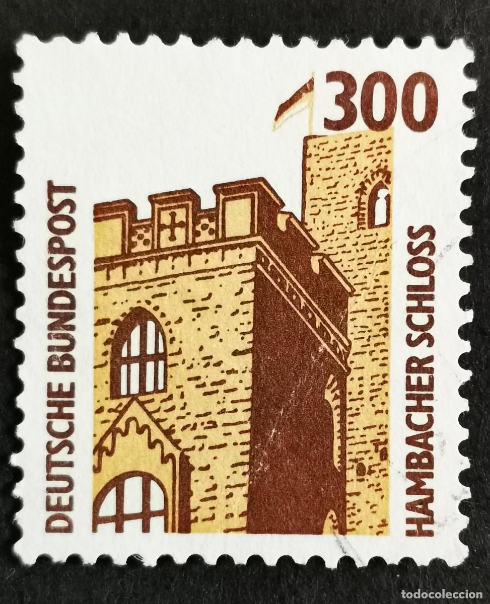 Sellos: Sello Alemania R. Federal 1988, Castillo de Hambach, 300 Pf. Michel: DE 1348Au