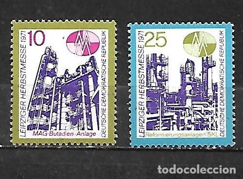 Sellos: 1971: ALEMANIA DEMOCR&Aacute;TICA Serie &rdquo;Feria oto&ntilde;al de Leipzig&rdquo; (MNH**)