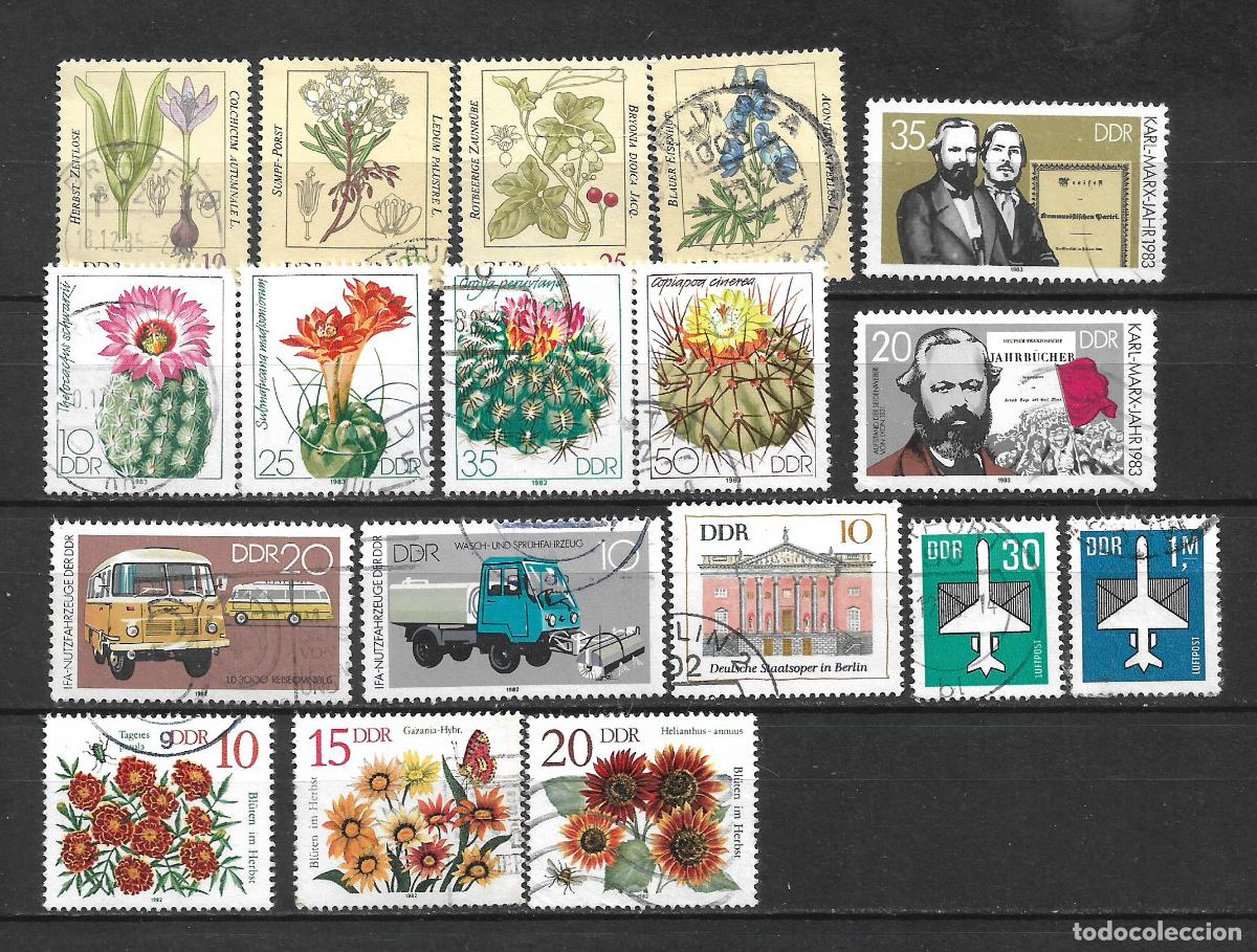 Sellos: alemania ddr lote 18 sellos usados - 7/1