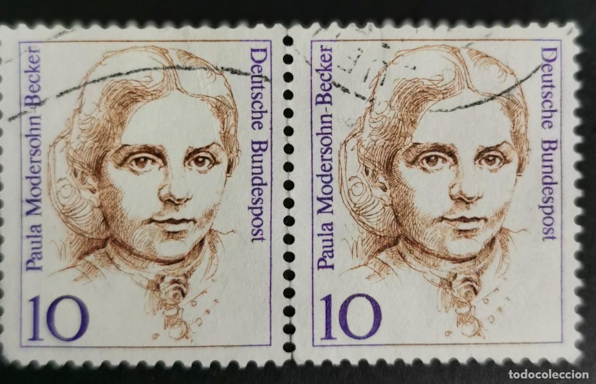 Sellos: Sello Alemania R. Federal 1988, Mujeres alemana: Paula Modersohn-Becker, 10 Pf. Michel: DE 1359