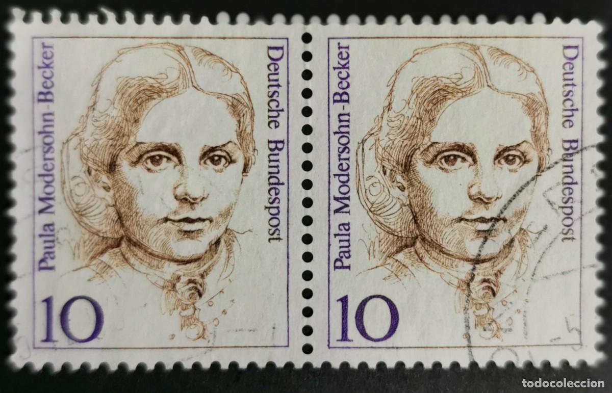Sellos: Sello Alemania R. Federal 1988, Mujeres alemana: Paula Modersohn-Becker, 10 Pf. Michel: DE 1359
