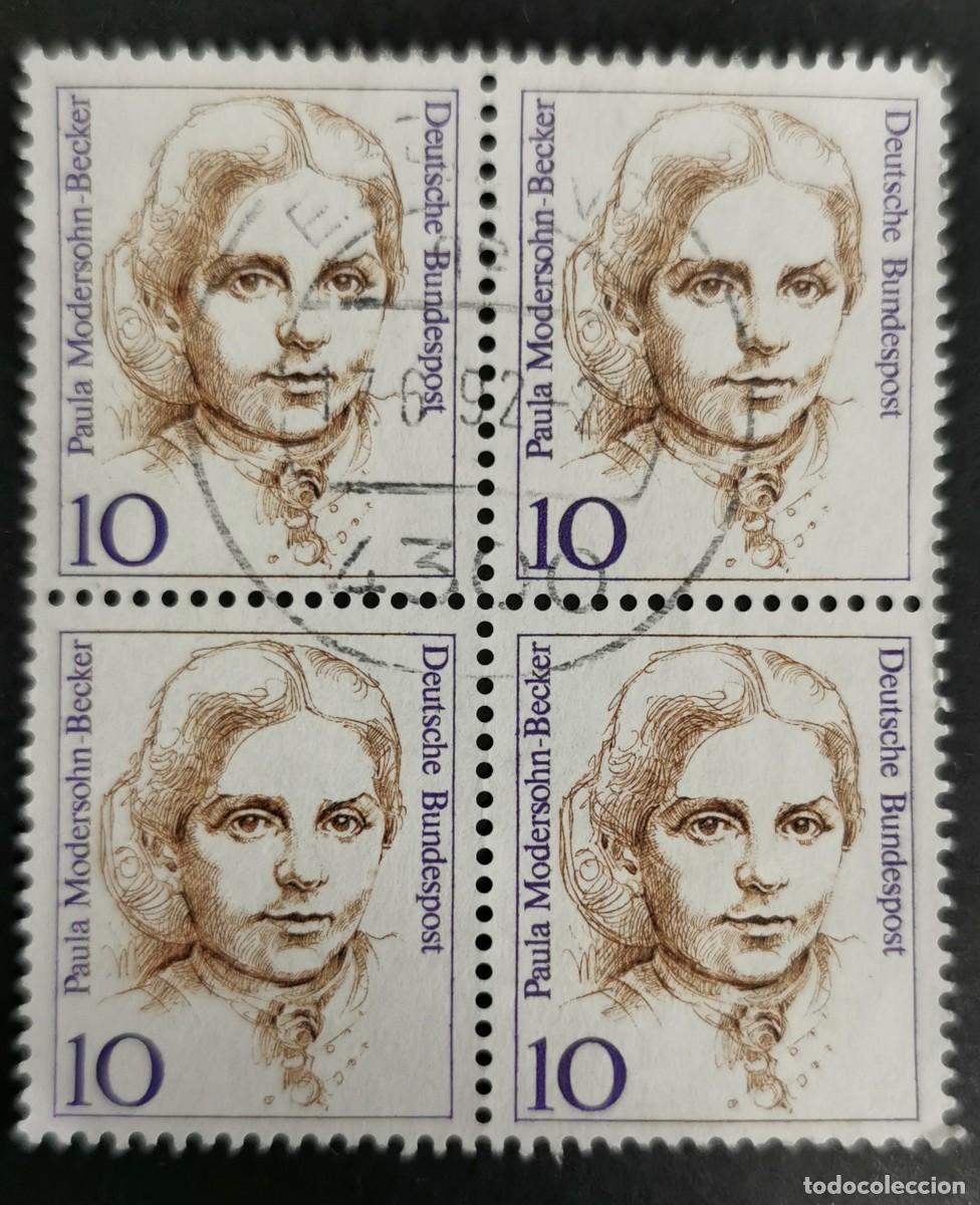 Sellos: Sello Alemania R. Federal 1988, Mujeres alemana: Paula Modersohn-Becker, 10 Pf. Michel: DE 1359