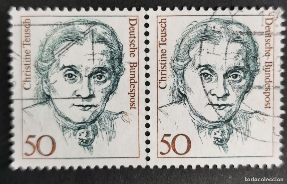 Sellos: Sello Alemania R. Federal 1986, Mujeres alemana: Christine Teusch , 50 Pf. Michel: DE 1304