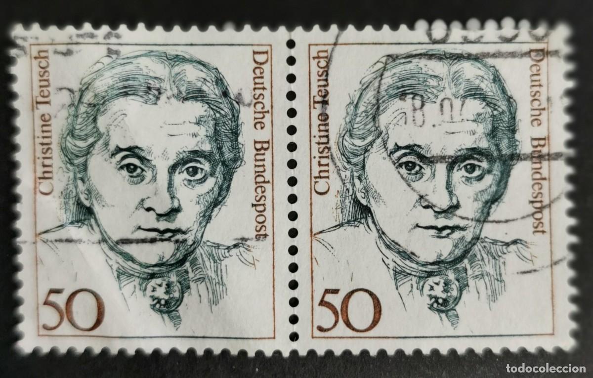 Sellos: Sello Alemania R. Federal 1986, Mujeres alemana: Christine Teusch , 50 Pf. Michel: DE 1304