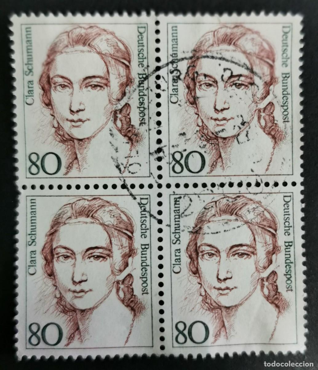 Sellos: Sello Alemania R. Federal 1986, Mujeres alemana: Clara Schumann , 80 Pf. Michel: DE 1305