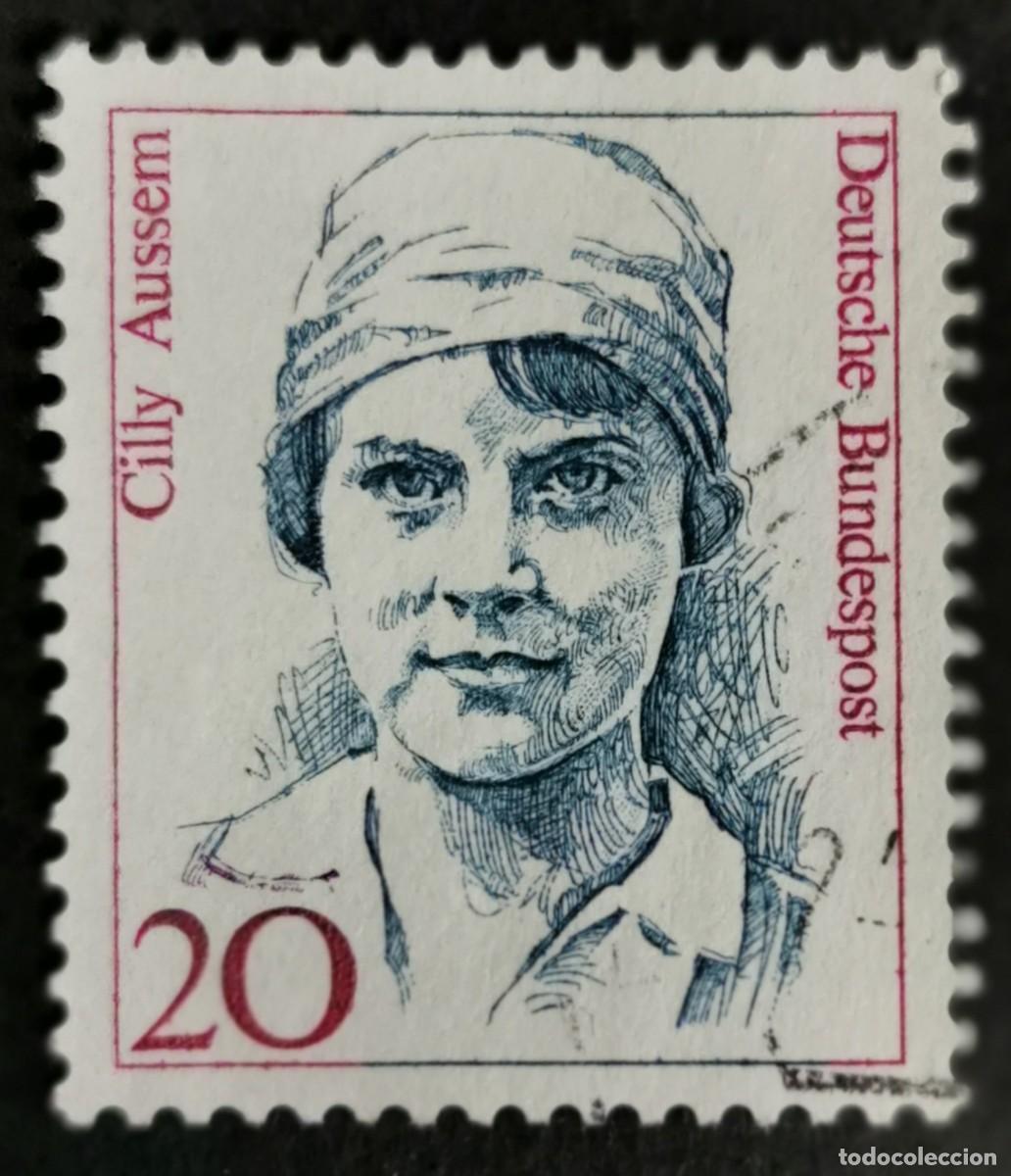 Sellos: Sello Alemania R. Federal 1988, Mujeres alemana: Cilly Aussem (1909-1963) , 20 Pf. Michel: DE 1365