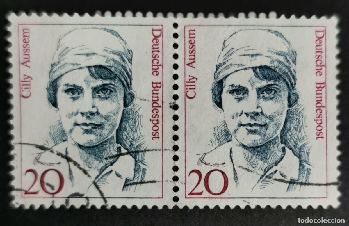 Sellos: Sello Alemania R. Federal 1988, Mujeres alemana: Cilly Aussem (1909-1963) , 20 Pf. Michel: DE 1365
