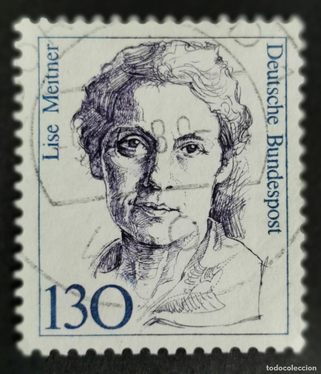 Sellos: Sello Alemania R. Federal 1988, Mujeres alemana: Lise Meitner (1878-1968) , 130 Pf. Michel: DE 1366