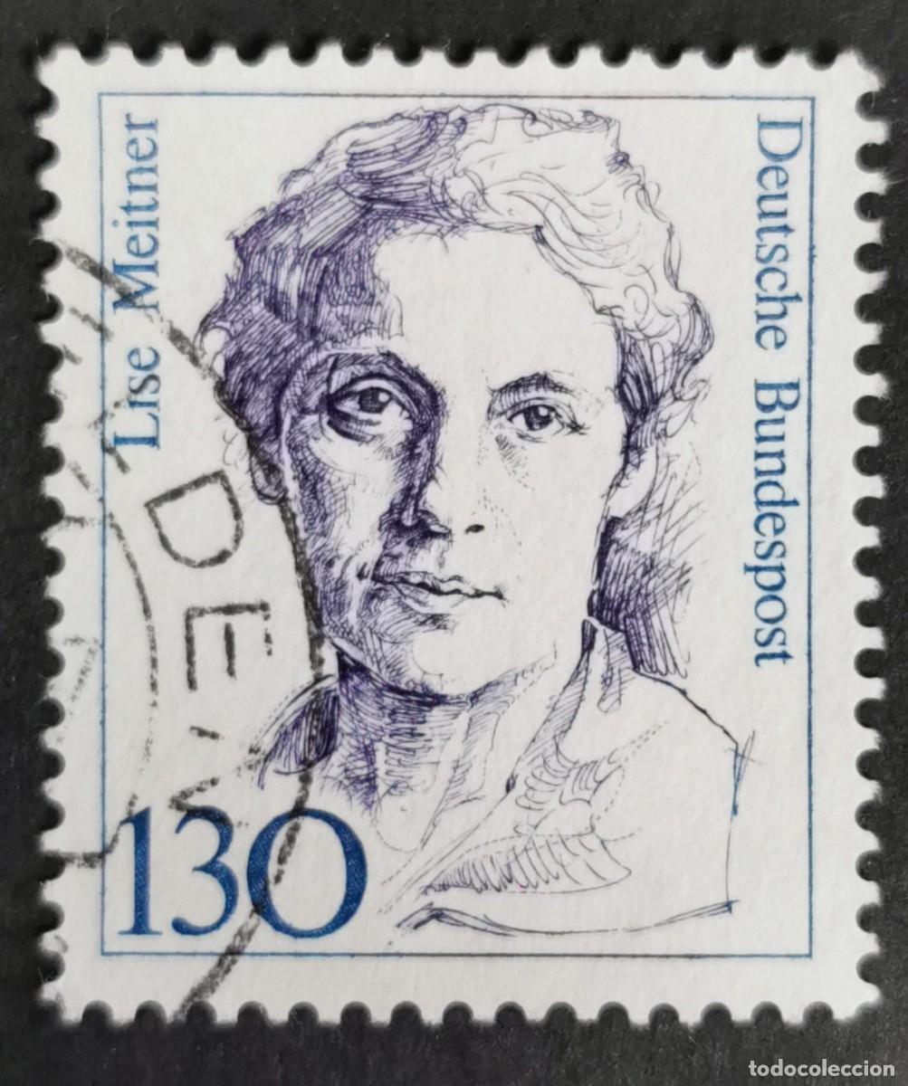 Sellos: Sello Alemania R. Federal 1988, Mujeres alemana: Lise Meitner (1878-1968) , 130 Pf. Michel: DE 1366