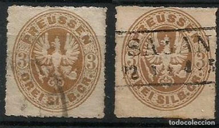 Briefmarken: ALEMANIA - BRAUNSCHWEIG - 1865 - ESCUDOS - VALOR 3 - USADOS - ALTO VALOR