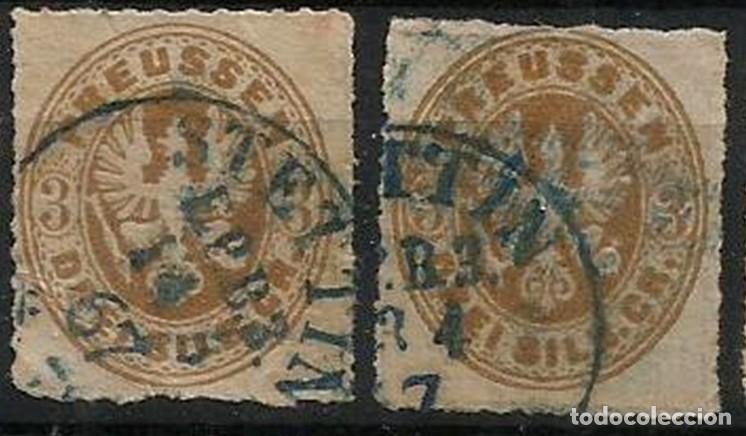 Briefmarken: ALEMANIA - BRAUNSCHWEIG - 1865 - ESCUDOS - VALOR 3 - USADOS - ALTO VALOR